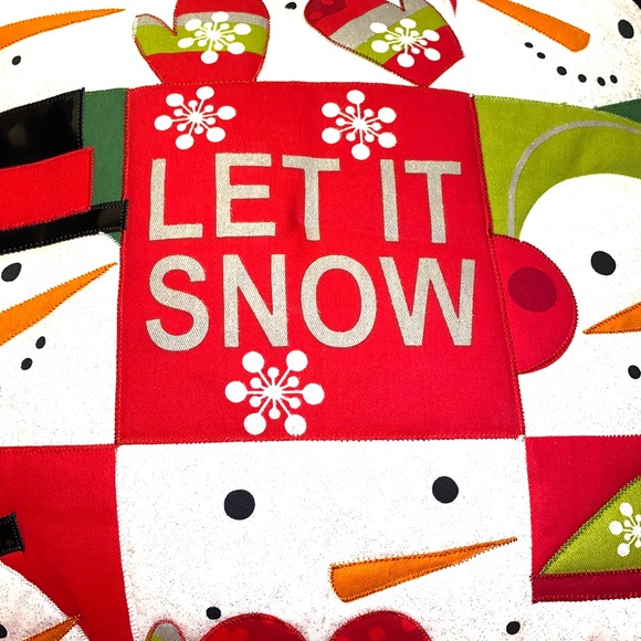 Let it Snow Pillow Winter or Christmas Pillow by St Nicholas Square. - Picture 4 of 6